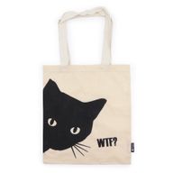 Bolso Básico Icónico - Gato Negro - (40x36 cm) - Algodón Natural 4 oz