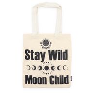 Bolso Básico Icónico  - Mantente salvaje, Niño con ánimo - (40x36cm) - Natural 4oz