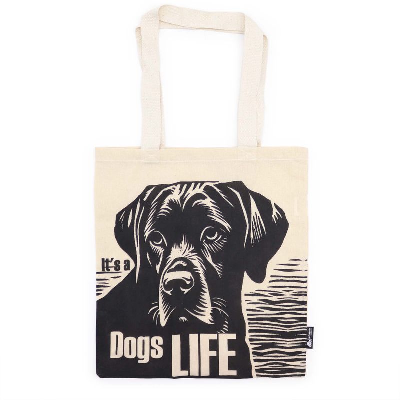 Bolso Básico Icónico - Vida de Perro - (40x36cm) - Natural 4oz