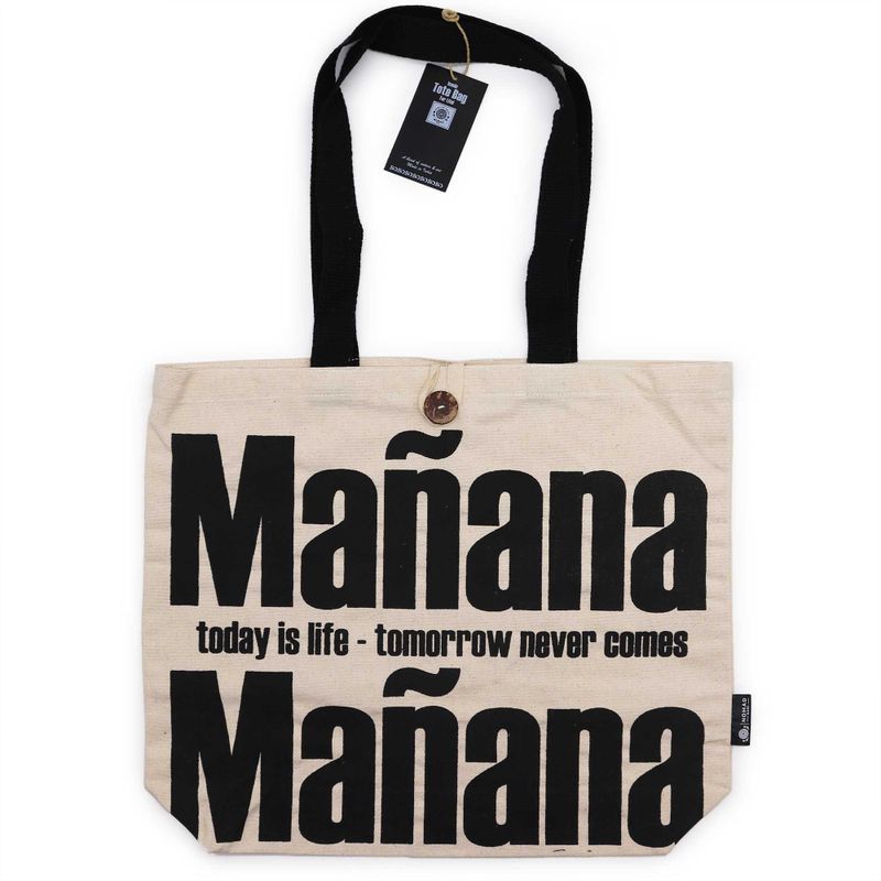 Bolso Básico Icónico - Mañana Mañana - Natural 10oz (36x43x10cm)