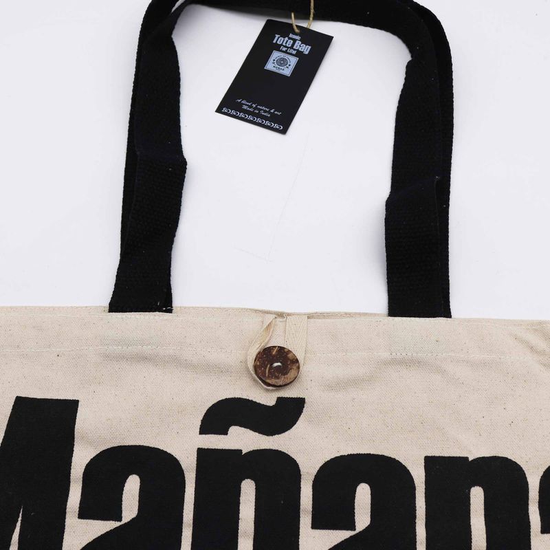 Bolso Básico Icónico - Mañana Mañana - Natural 10oz (36x43x10cm)