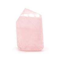 Puntas de gemas aproximadamente 6 cm (0,5 kg) - Cuarzo rosa indio (aproximadamente 8 piezas)