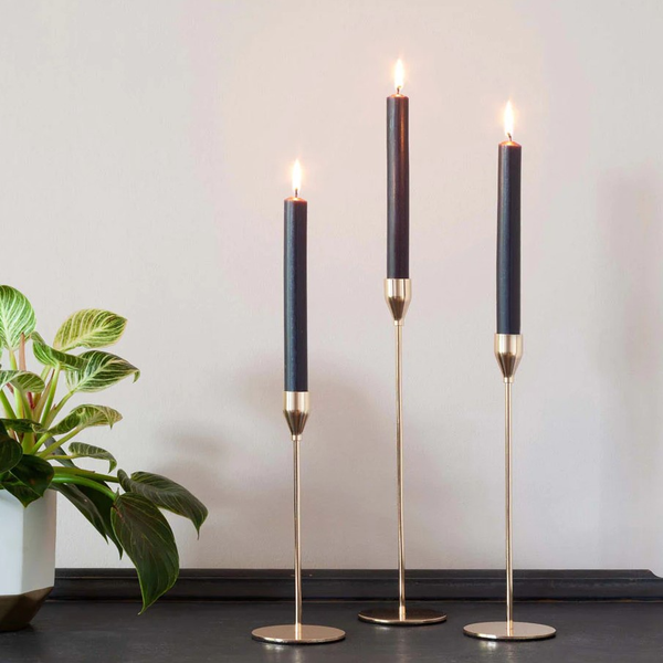 Velas de Cena de Color Sólido - Pack de 10 Unidades