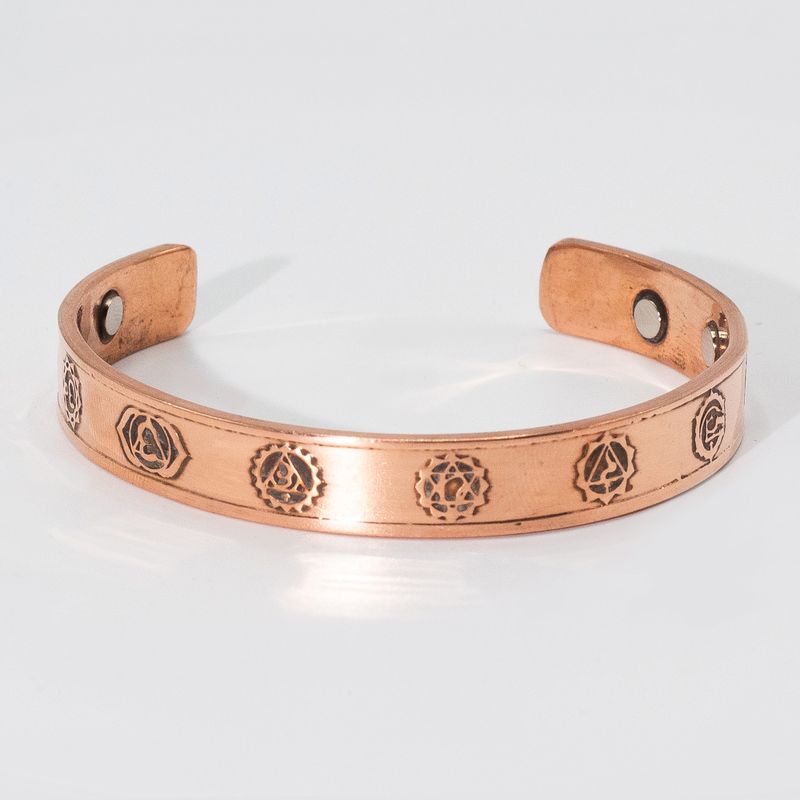 Pulseras Masculinas de Cobre Macizo con Imanes (surtidas)