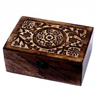 Caja de aromaterapia de madera de Mango