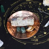 Oferta de cobre / Placa para sahumar - Flor de la Vida