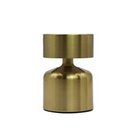 Lámpara táctil - Champiñón plano bronce - USB (C) - Recargable (400 vatios)