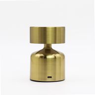 Lámpara táctil - Champiñón plano bronce - USB (C) - Recargable (400 vatios)