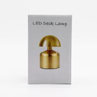 Lámpara táctil - Champiñón plano bronce - USB (C) - Recargable (400 vatios)