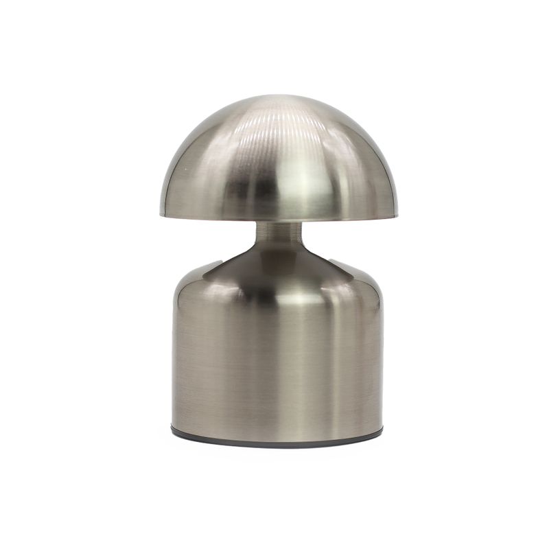 Lámpara táctil - Cúpula Champiñón Plateada - USB (C) - Recargable (400 Vatios)