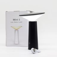 Lámpara táctil - Champiñón negro ajustable - luz con patrón USB (C) - Recargable (2000 vatios)