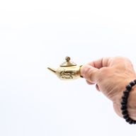 Fortuna del Feng Shui - Tetera de la suerte con giro de dados