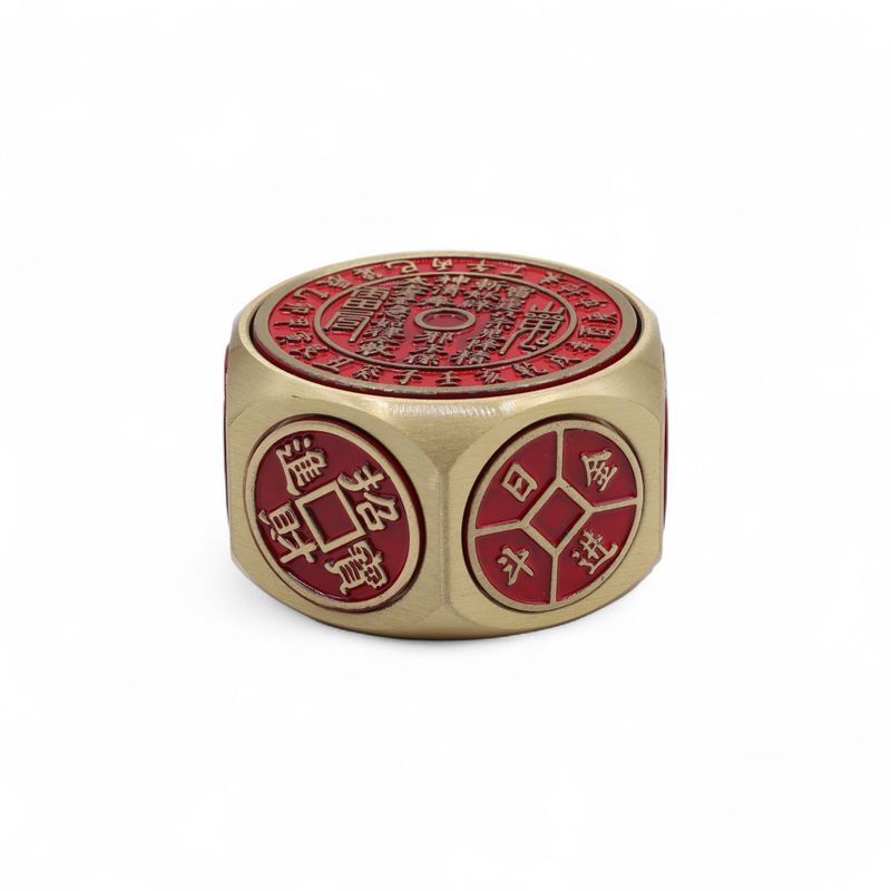 Fortuna del Feng Shui - Calendario Rojo y Dados de Moneda - Selector de Fechas Auspiciosas