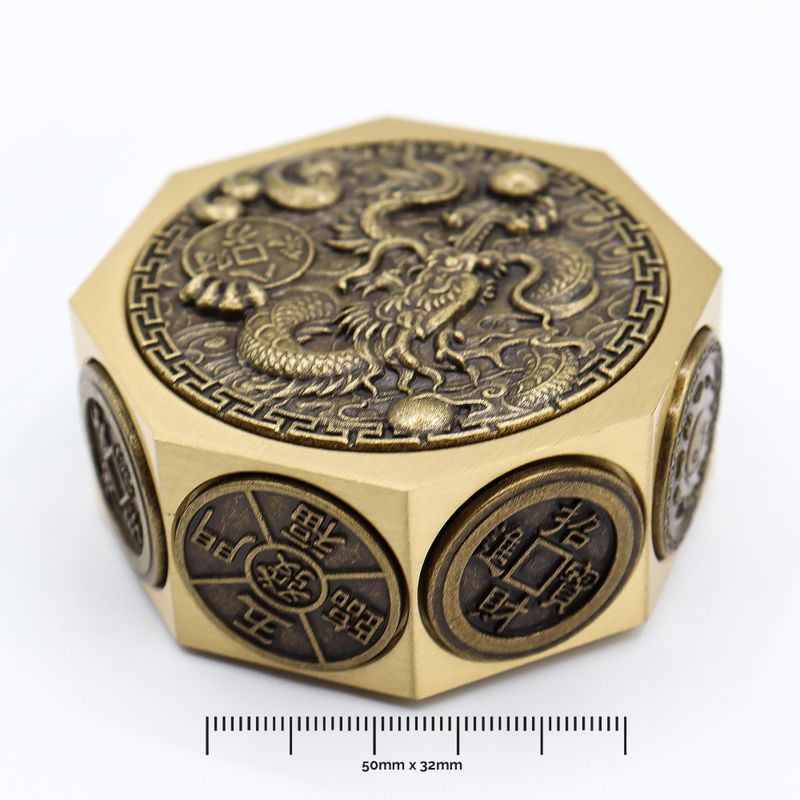Fortuna del Feng Shui - Gato de la suerte y dragón - Protección y prosperidad