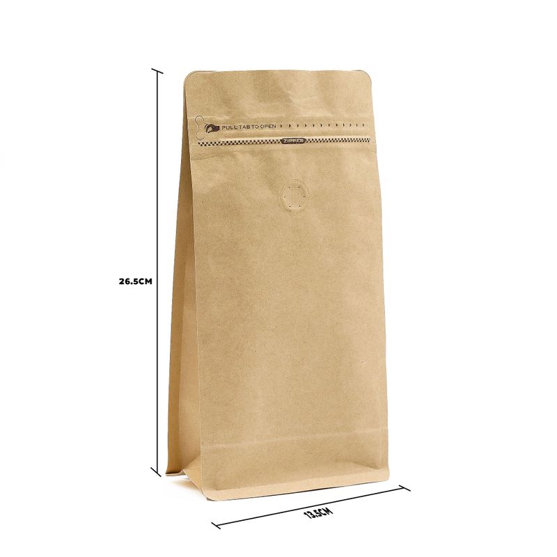 Bolsa de Café Mediana con Ventana - 13.5x26.5cm (500gm)