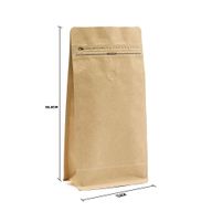Bolsa de Café Mediana con Ventana - 13.5x26.5cm (500gm)