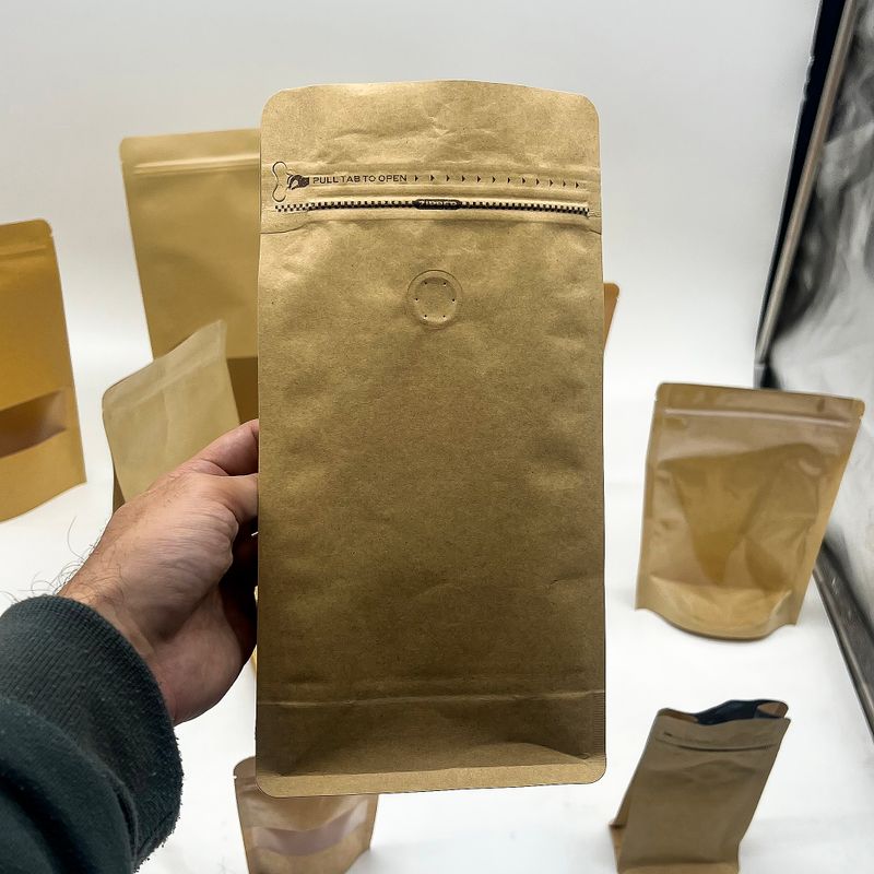 Bolsa de Café Mediana con Ventana - 13.5x26.5cm (500gm)