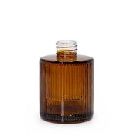 Botella redonda acanalada para difusor de varillas de 150 ml  - Ámbar