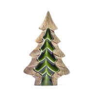 Perdido en el Bosque - Decoración de madera con un pequeño árbol dentro de un árbol - 15x10 cm