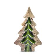Perdido en el Bosque - Decoración de madera con un pequeño árbol dentro de un árbol - 15x10 cm