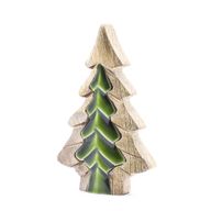 Perdido en el Bosque - Decoración de madera con un pequeño árbol dentro de un árbol - 15x10 cm