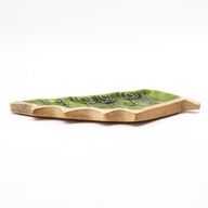 Perdido en el Bosque - Tazón de madera con hoja esmaltada - 33x17cm