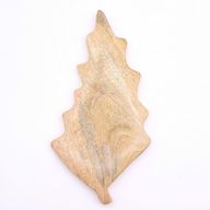 Perdido en el Bosque - Tazón de madera con hoja esmaltada - 33x17cm