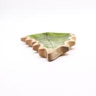 Perdido en el Bosque - Tazón de madera con hoja esmaltada - 33x17cm