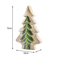 Perdido en el Bosque - Decoración de madera con un pequeño árbol dentro de un árbol - 15x10 cm