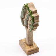 Perdido en el bosque - Decoración de madera 3D de un solo árbol - 20x10cm