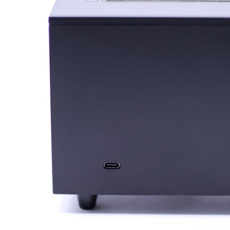 Difusor de aroma con efecto de llama y sonido de aves - USB negro - Cambio de color