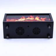 Difusor de aroma con efecto de llama y sonido de aves - USB negro - Cambio de color