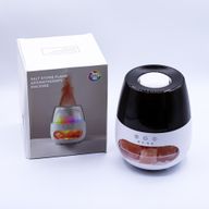 Difusor de aroma con efecto de llama de piedra de sal - USB blanco - Cambio de color y temporizador