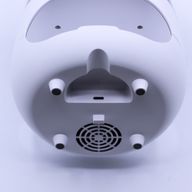 Difusor de aroma con efecto de llama de piedra de sal - USB blanco - Cambio de color y temporizador