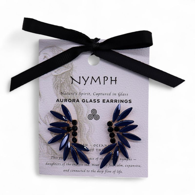 Pendientes de Cristal Vintage - Hadas - Azul