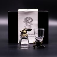 Set de regalo de 6 vasos de chupito (50 ml) - Criaturas Salvajes del Bosque - Bronce antiguo