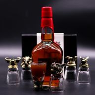 Set de regalo de 6 vasos de chupito (50 ml) - Criaturas Salvajes del Bosque - Bronce antiguo