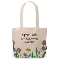 Agnes + Cat Bolsa tote de jardín de flores silvestres - Flores moradas