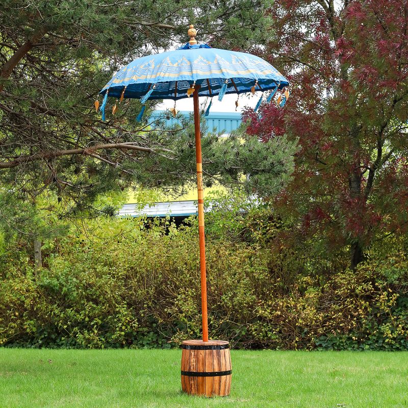 Parasol de patio Bali - Algodón - Decoración turquesa - 1.5m
