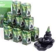 Pack de 10 Inciensos Masala Backflow - Selva Lluvia