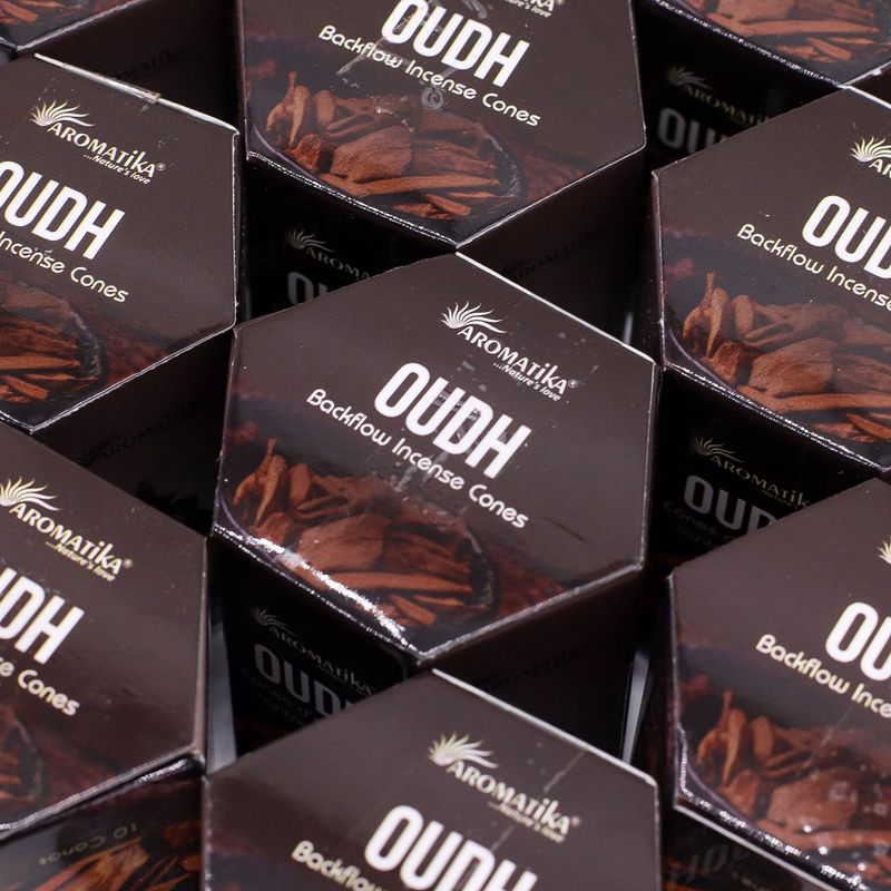 Paquete de 10 Incienso Masala Backflow - Oudh