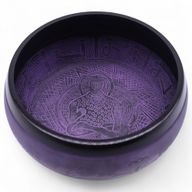 Cuenco tibetano en forma de hongo - Purple Haze (23x10,5 cm, 1,3 kg)