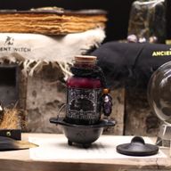 Poción de hechizo para baño de bruja antigua y amuleto de cristal de amatista - Seducción