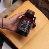 Poción de hechizo para baño de bruja antigua y amuleto de cristal de amatista - Seducción