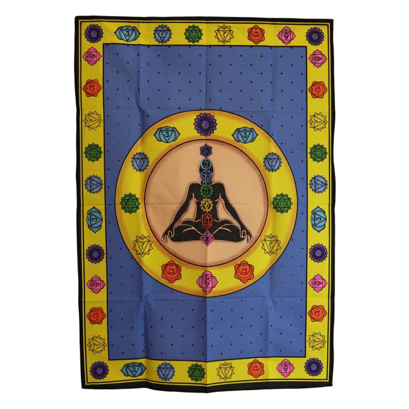 Arte de pared de algodón (70x110cm) - Chakra Vibrante