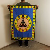 Arte de pared de algodón (70x110cm) - Chakra Vibrante