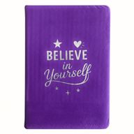 Cuaderno de Terciopelo Lavanda - 80 páginas - Cree en ti mismo
