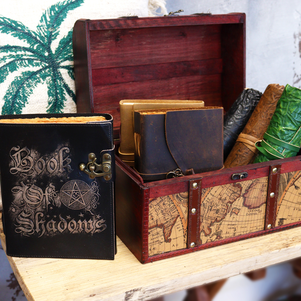 Cuadernos de cuero – diarios de estilo vintage