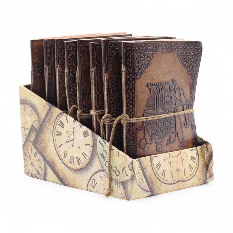 Cuadernos de cuero esotéricos variados - 15 x 11,5 cm