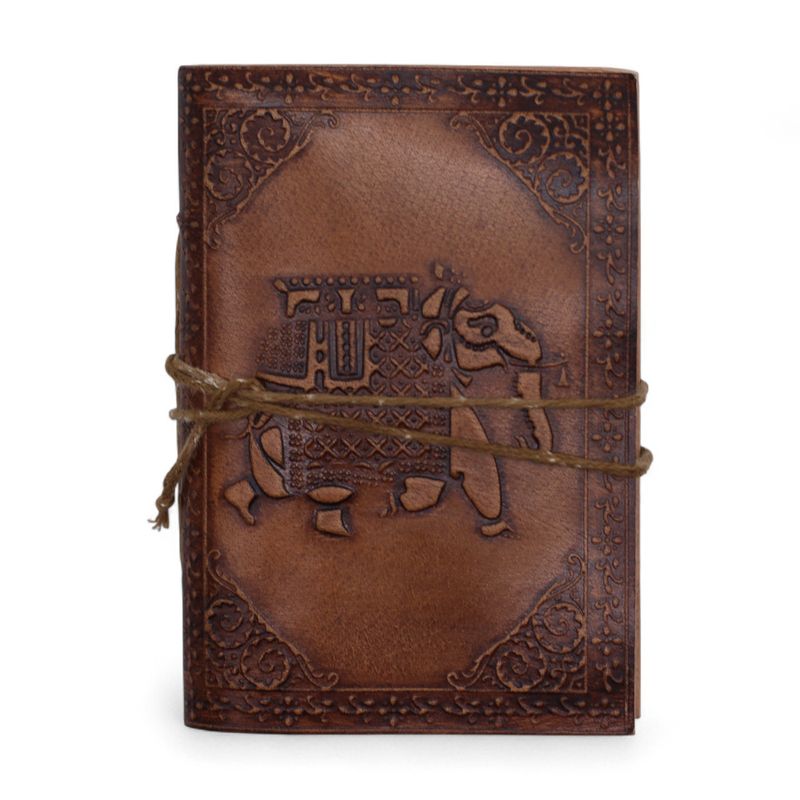 Cuadernos de cuero medianos surtidos (5 x 3,5") - Vitrina